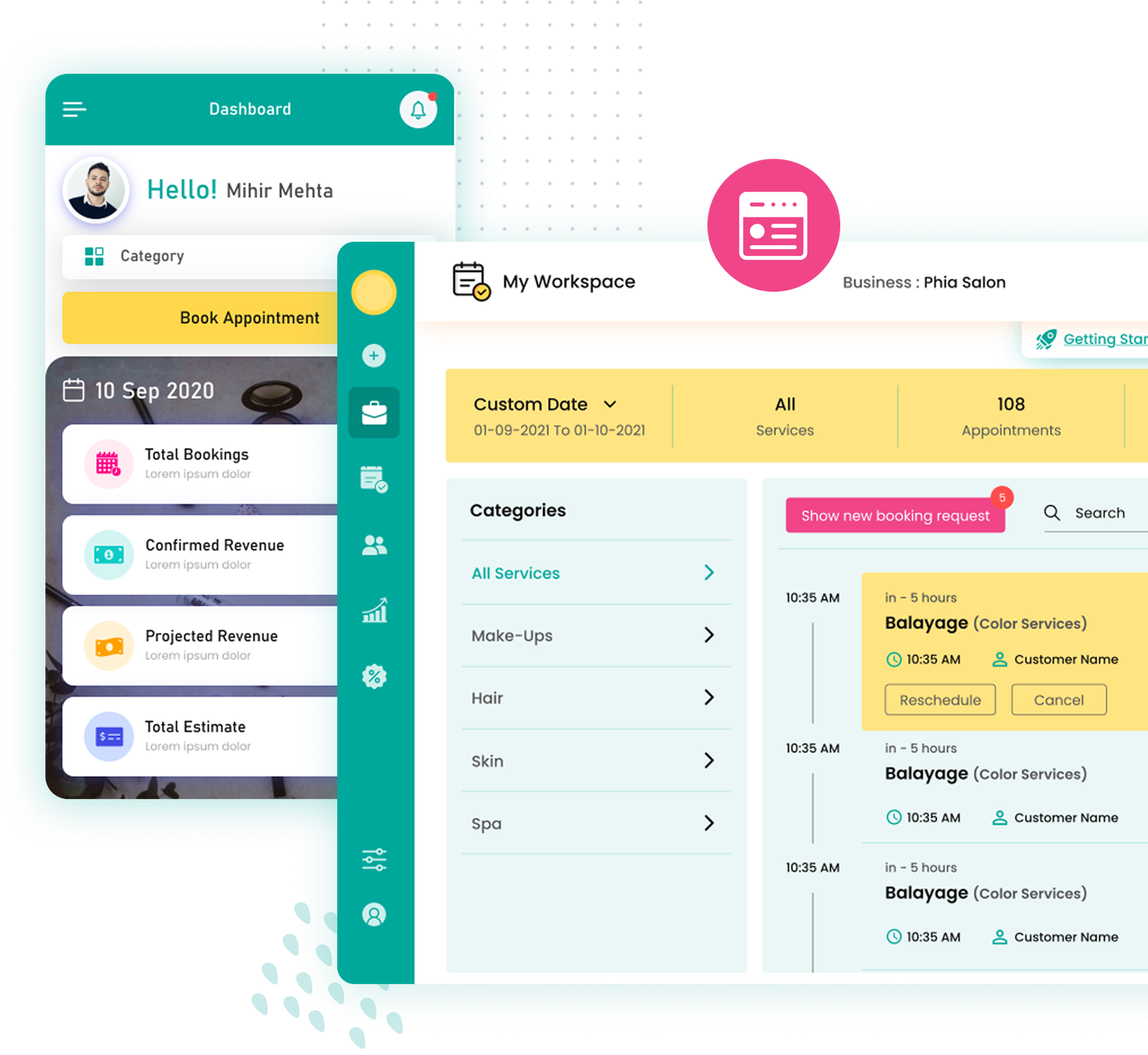 Appointment System Mockup