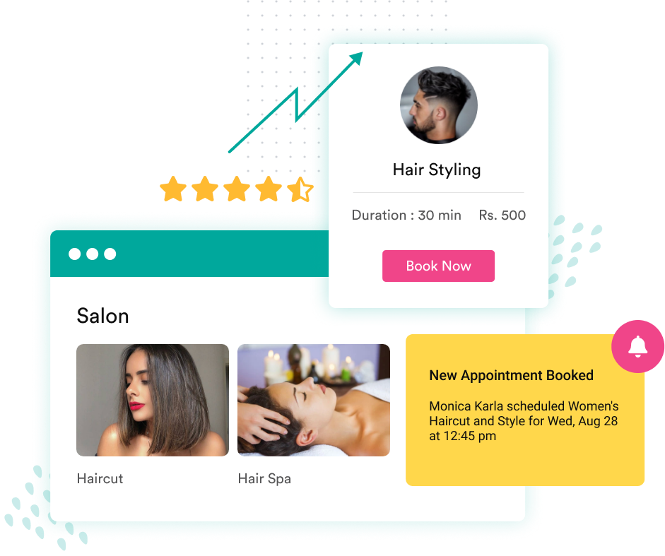 Sales and customers booking preview