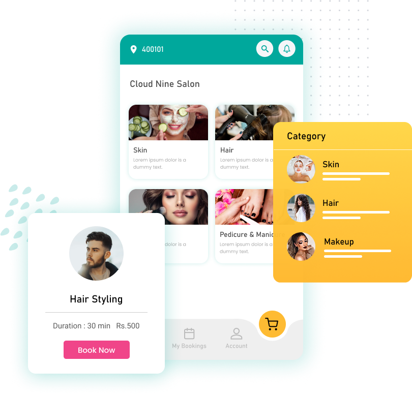 Salon management dashboard