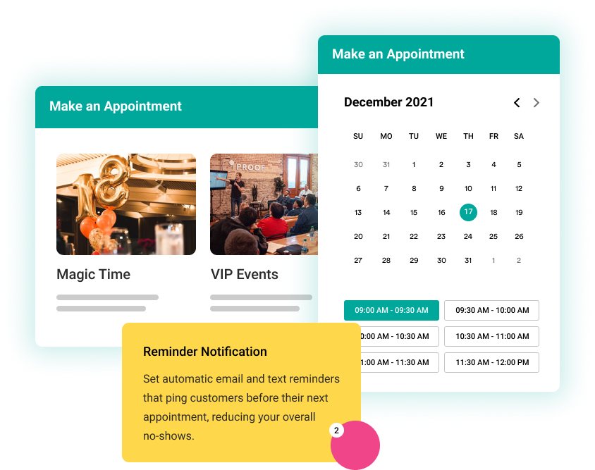 Event booking availability