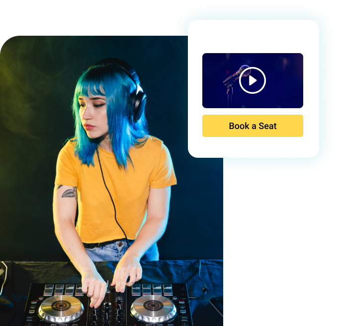 Events and entertainment booking preview